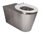 Floor standing disabled persons WC including seat and lid