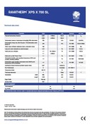 Ravatherm XPS X 700 SL Technical Data Sheet