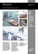 Made-to-measure Stainless Steel - Stainless Steel Sinks, Worktops, Cabinets, Panels, Doors and Shelving are Produced to Meet Precise Requirements, Dimensions and Specifications